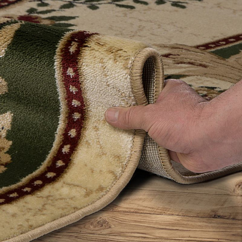 Российская зеленая ковровая дорожка акварель 20611